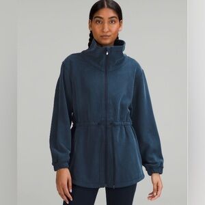 Lululemon Softstreme Cinched-Waist Jacket True Navy